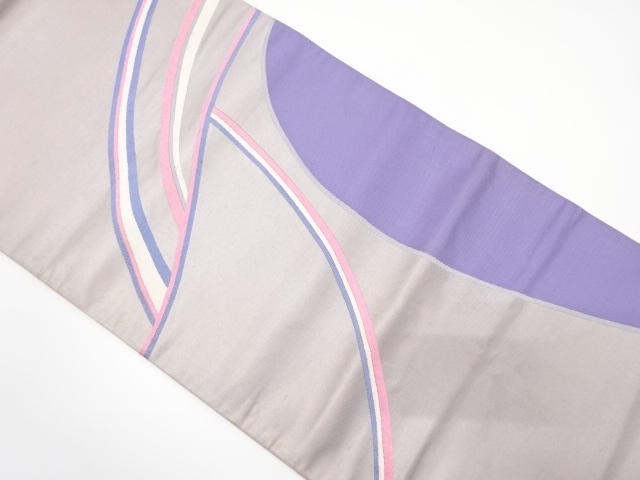 アンティーク　抽象模様織り出し袋帯（材料）